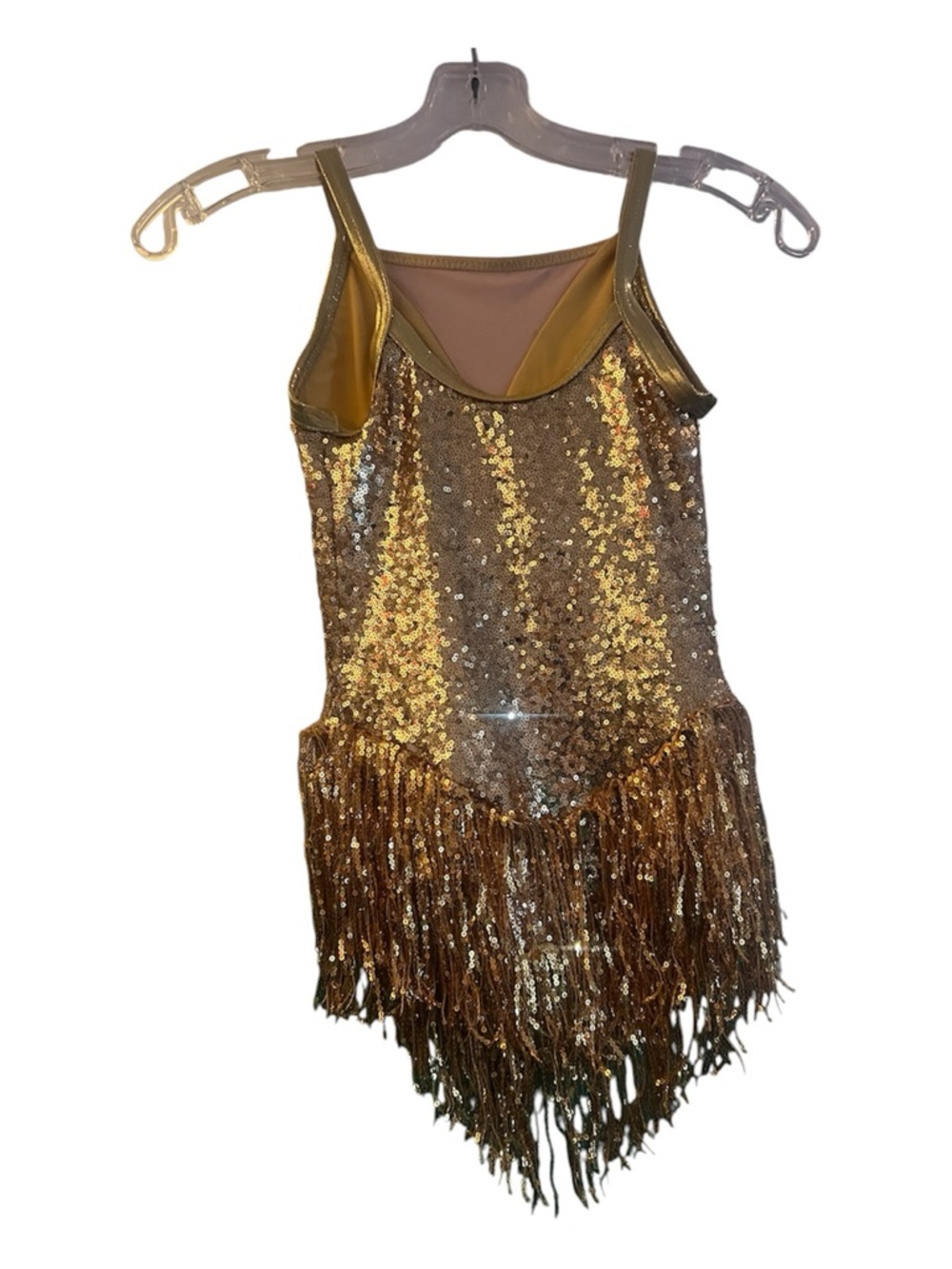 Weissman Gold Sequin Swing Dress- size MC - Picture 5 of 5